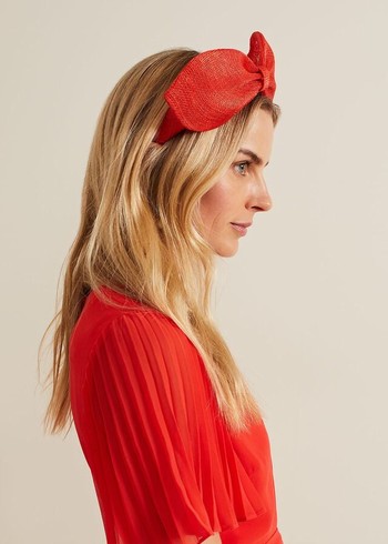 Phase Eight Padded Bow Hats Orange Australia | NE1953482